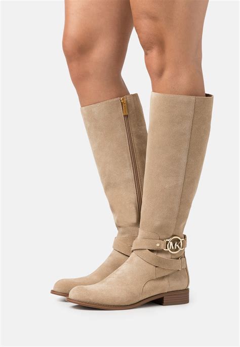 bottes camel michael kors|michael kors leather platform boots.